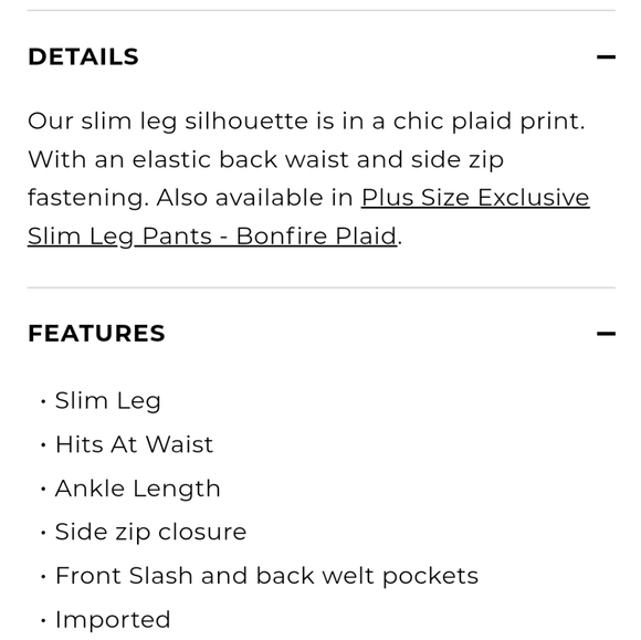 Talbots Plaid  Pants NWT - Picture 6 of 9